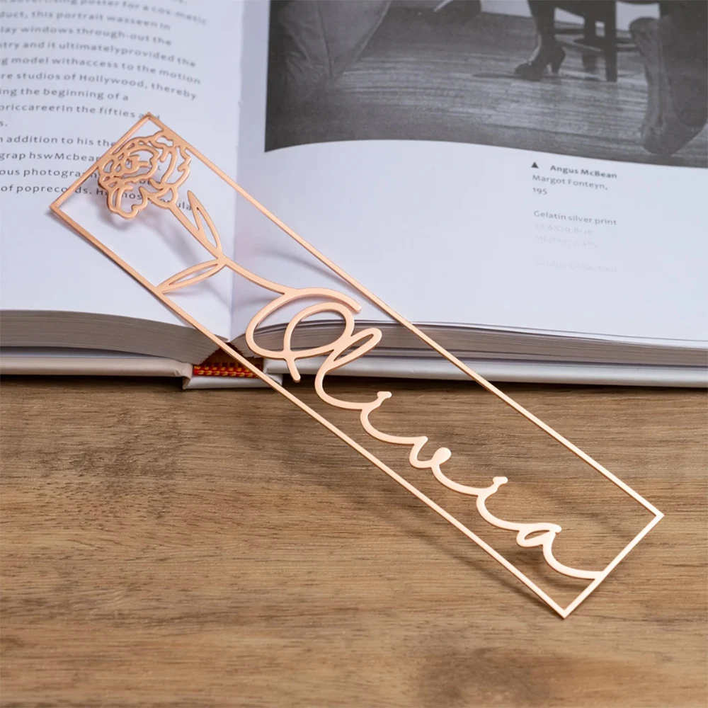 Personalized Stainless Steel Customized Exquisite Flower Bookmark, A Meaningful Gift Exchange For Learning And Reading Enthusias