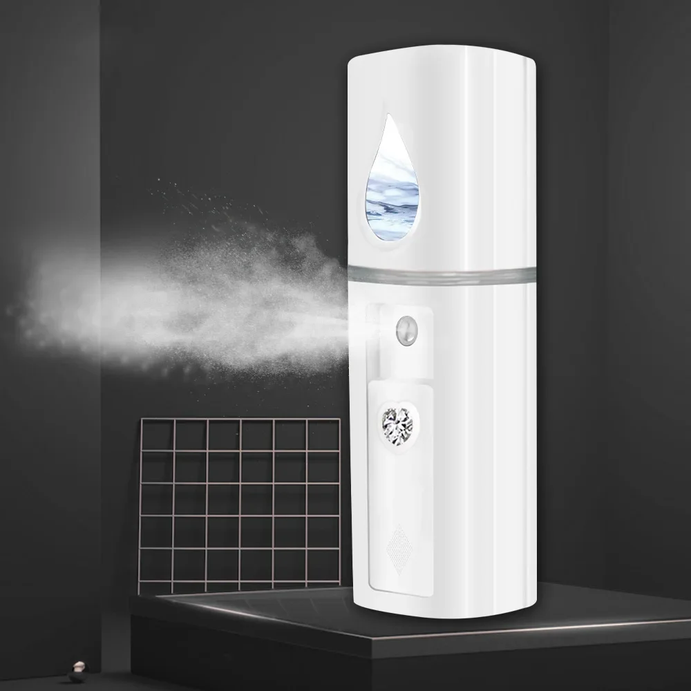 Nano facial vapor névoa spray extensões de cílios limpeza poros água spa hidratante rosto pulverizador usb recarregável
