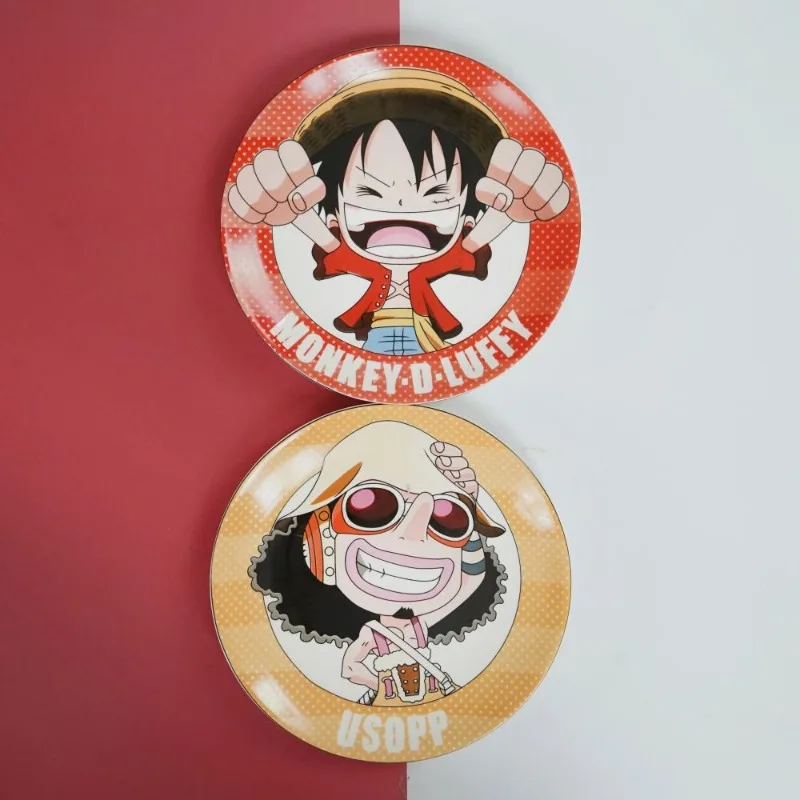 8-inch Cartoon One Piece King Luffy Chopper Sauron Ceramic Home Cute Breakfast Plate High-Pretty Birthday Gift for Friends