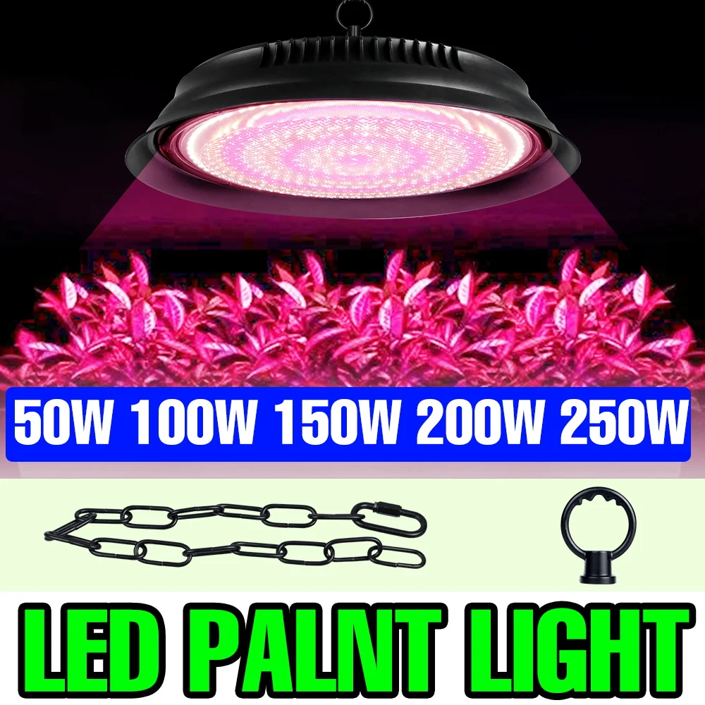 

250W LED Full Spectrum Plant Lights 220V Hydroponics Growth Cultivation Lamp Greenhouse Tent Fruit Vegs Fill Lighting US/EU Plug