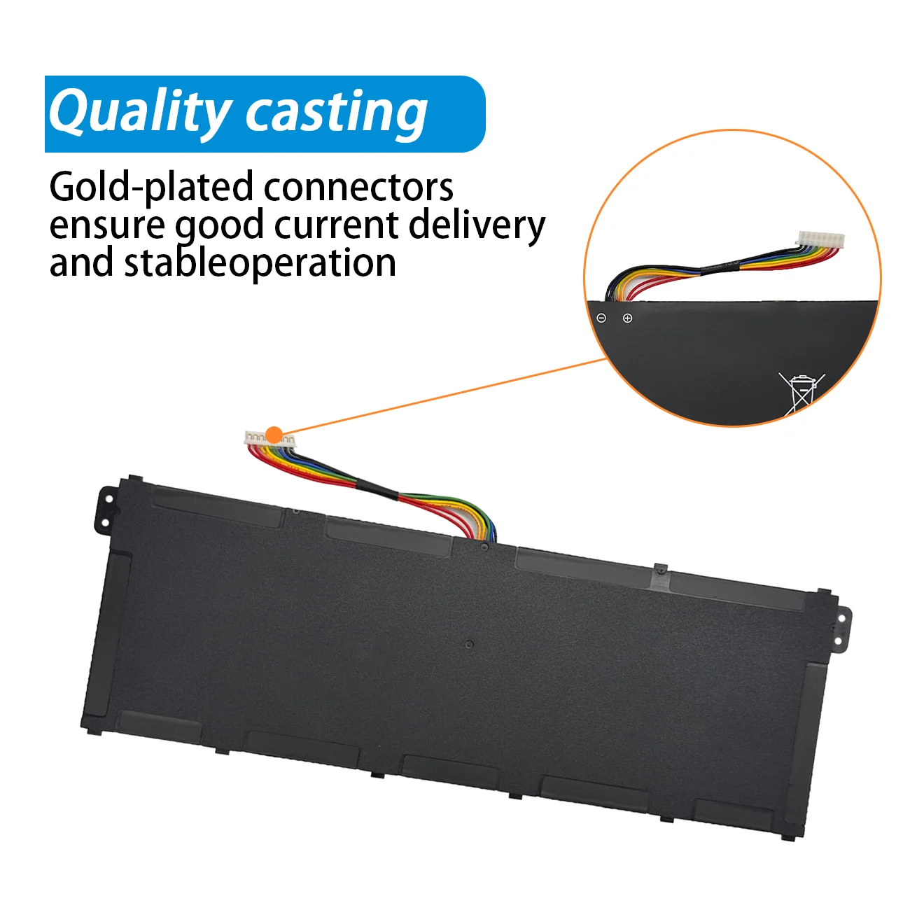 AC14B18J  Laptop Battery for Acer Aspire E3-111 E3-112 E3-112M ES1-531 MS2394 B115-MP EX2519 N15Q3 N15W4 AC14B13J 11.1V 36WH