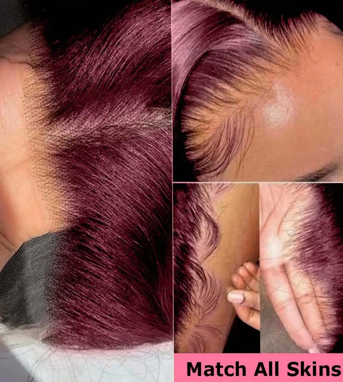 99j بورجوندي الدانتيل الجبهة الباروكات شعر الإنسان 250 الكثافة 13x4 موجة عميقة الدانتيل الجبهة الباروكات شعر الإنسان قبل قطعها شعر مستعار بشري أحمر