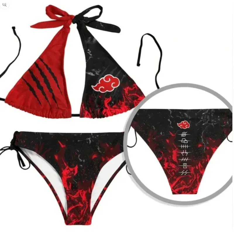 abc123-メンズ＆レディース忍者ビキニセット、ビーチパンツ、水着、コスプレドレス