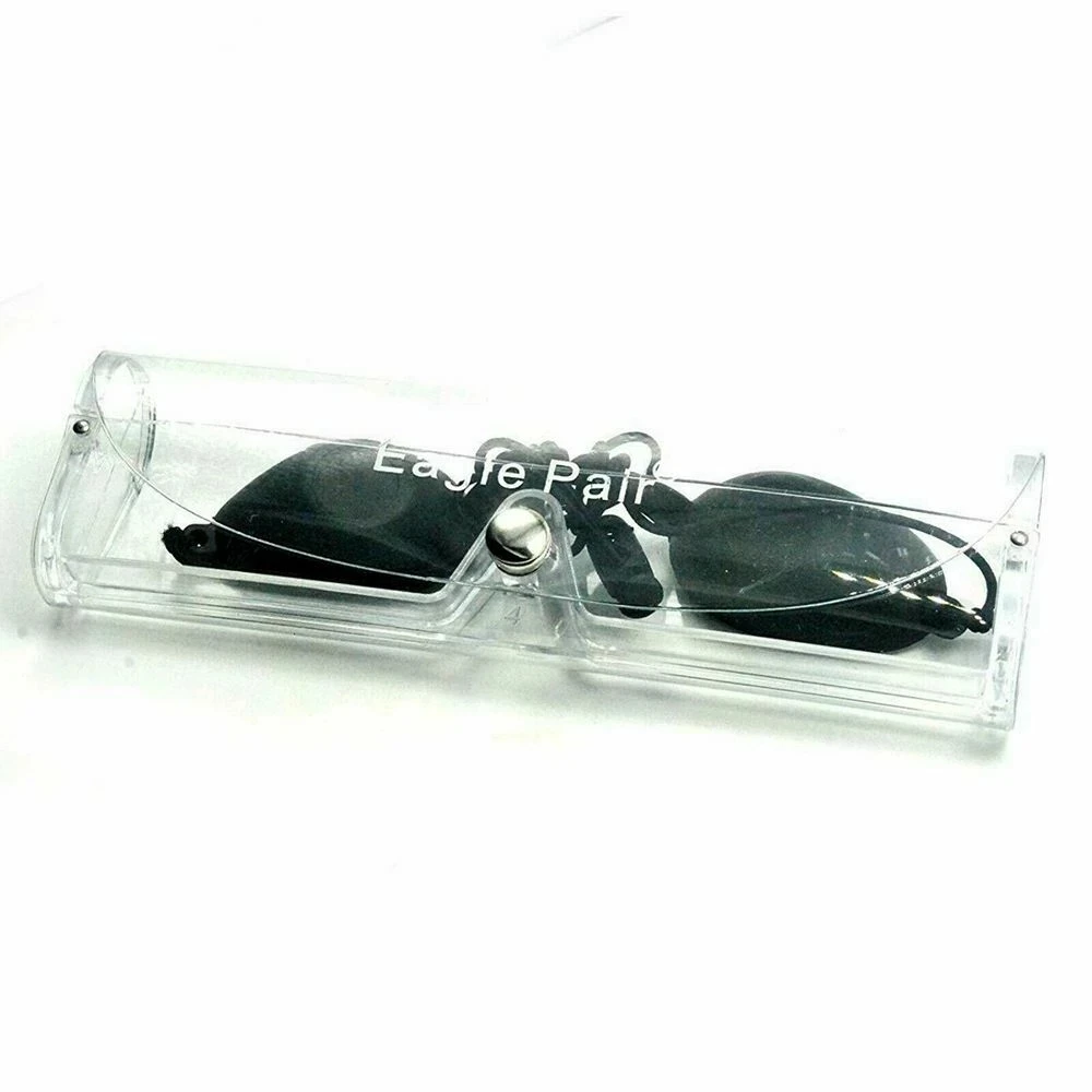 200nm-2000nm IPL Laser Protection Goggles Safety Glasses w Black Eyepach Beauty Hair Removal Operaor Client Eye Protection