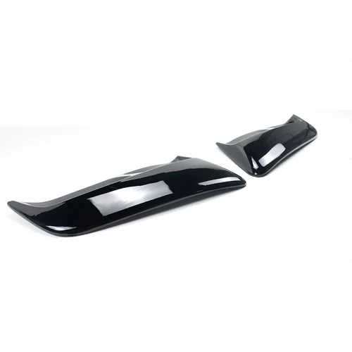 Imagen 2 del producto 2 uds para Ford Mustang 2016-2023 salidas de aire laterales de coche guardabarros trasero salida Scoop Trim puerta Exterior negro brillante estilo de fibra de carbono