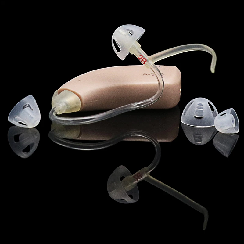 Fitting Ear Tip Hearing Sound Aid Domes Silicone Deaf Aid Open Earplug Replacement Part For Accessory The Hearing Impairment Man
