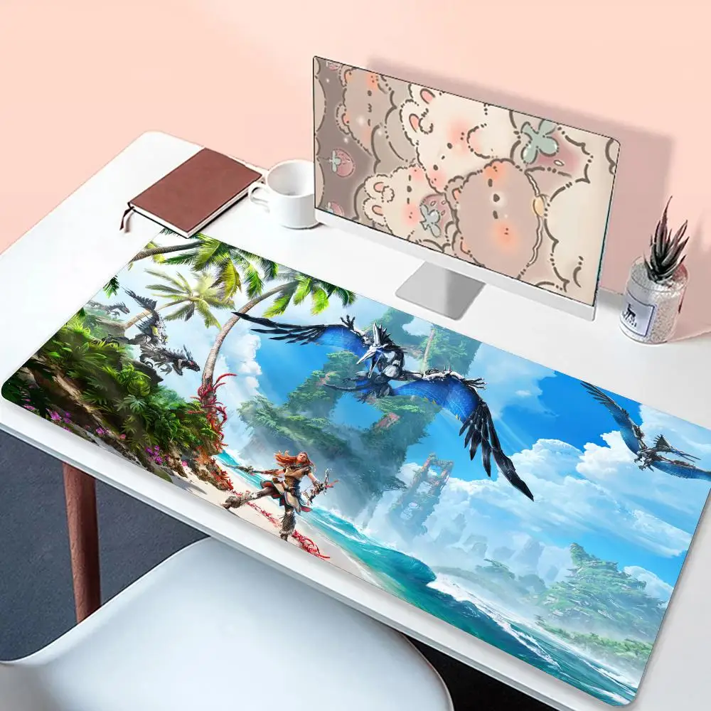 

Adventure fighting game Horizon Forbidden West Mouse Pad Non-Slip Rubber Edge locking mousepads mouse pad gamer kawaii Game play