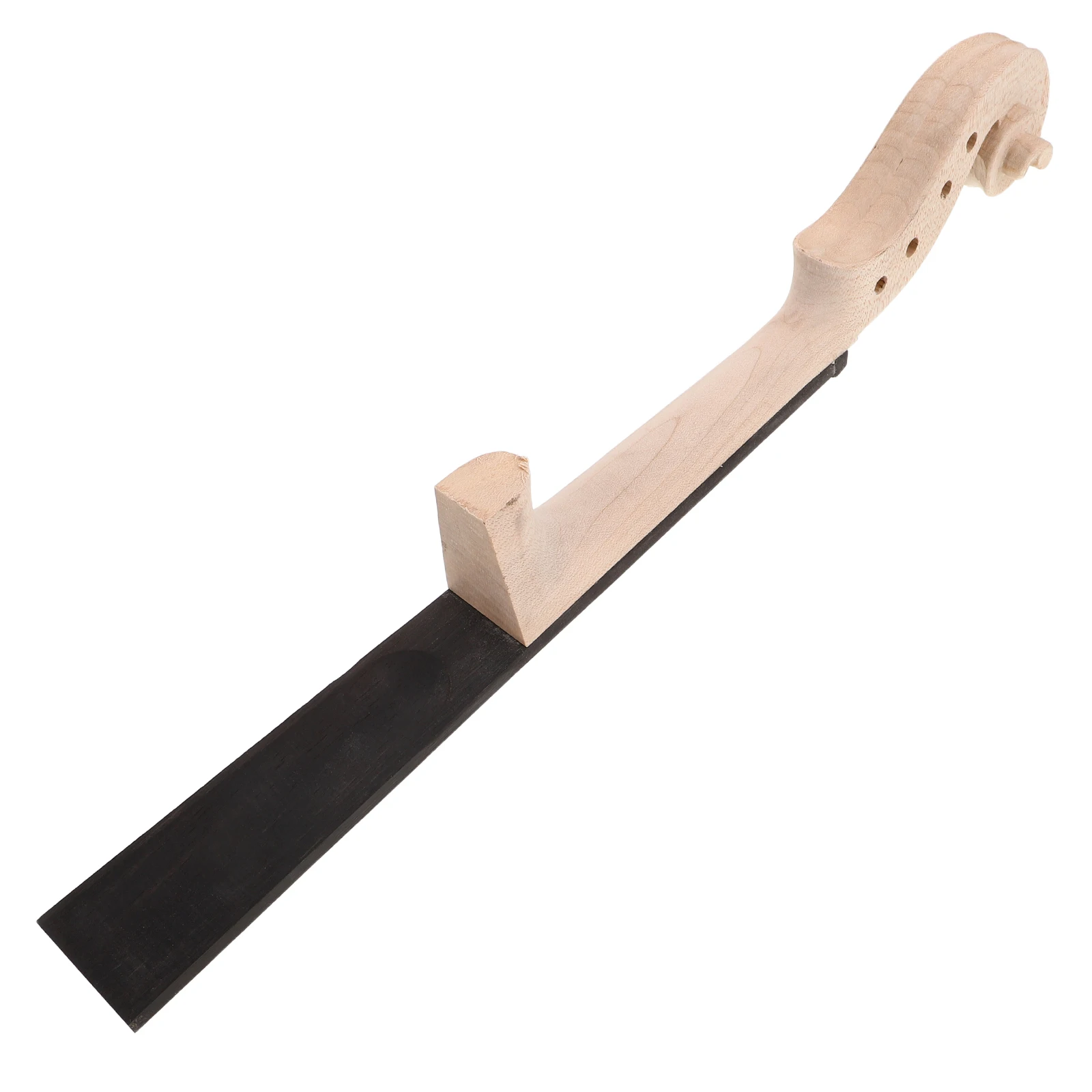 

4/4 Size Violin Fingerboard Replacement Unfinished Wooden Neck Head For Diy Durable Fretboard Suitable For Music Students Stage