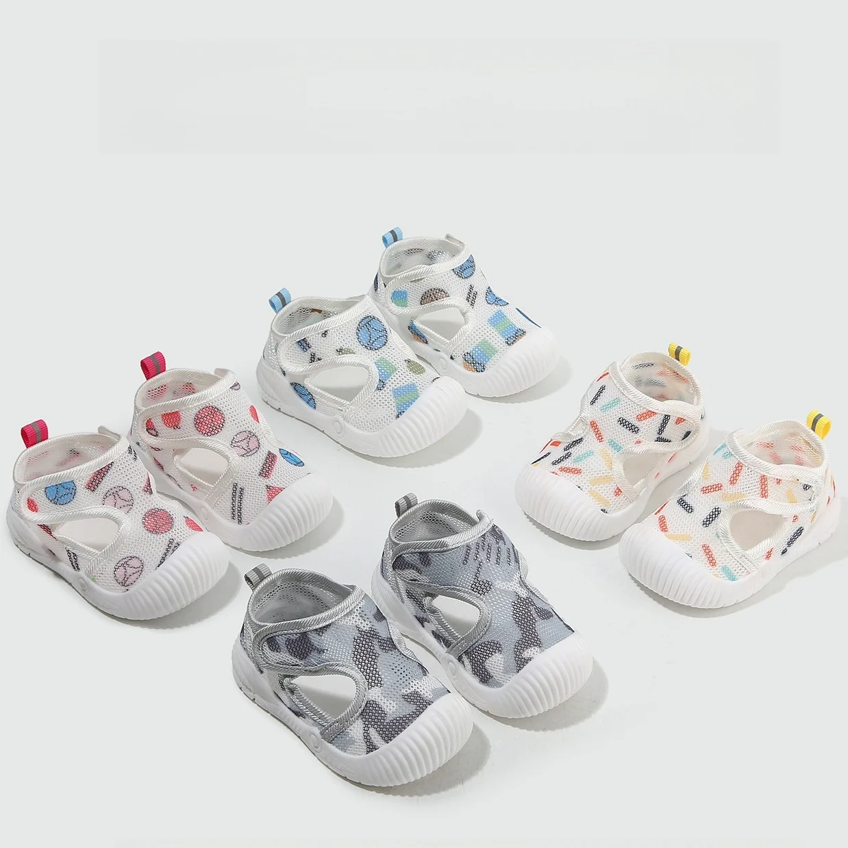

Summer Mesh Baby Walking Sandals Non-Slip Soft Sole Toddler Shoes for Toddler Boys & Girls Indoor Crawl Indoor Crawl Footwear