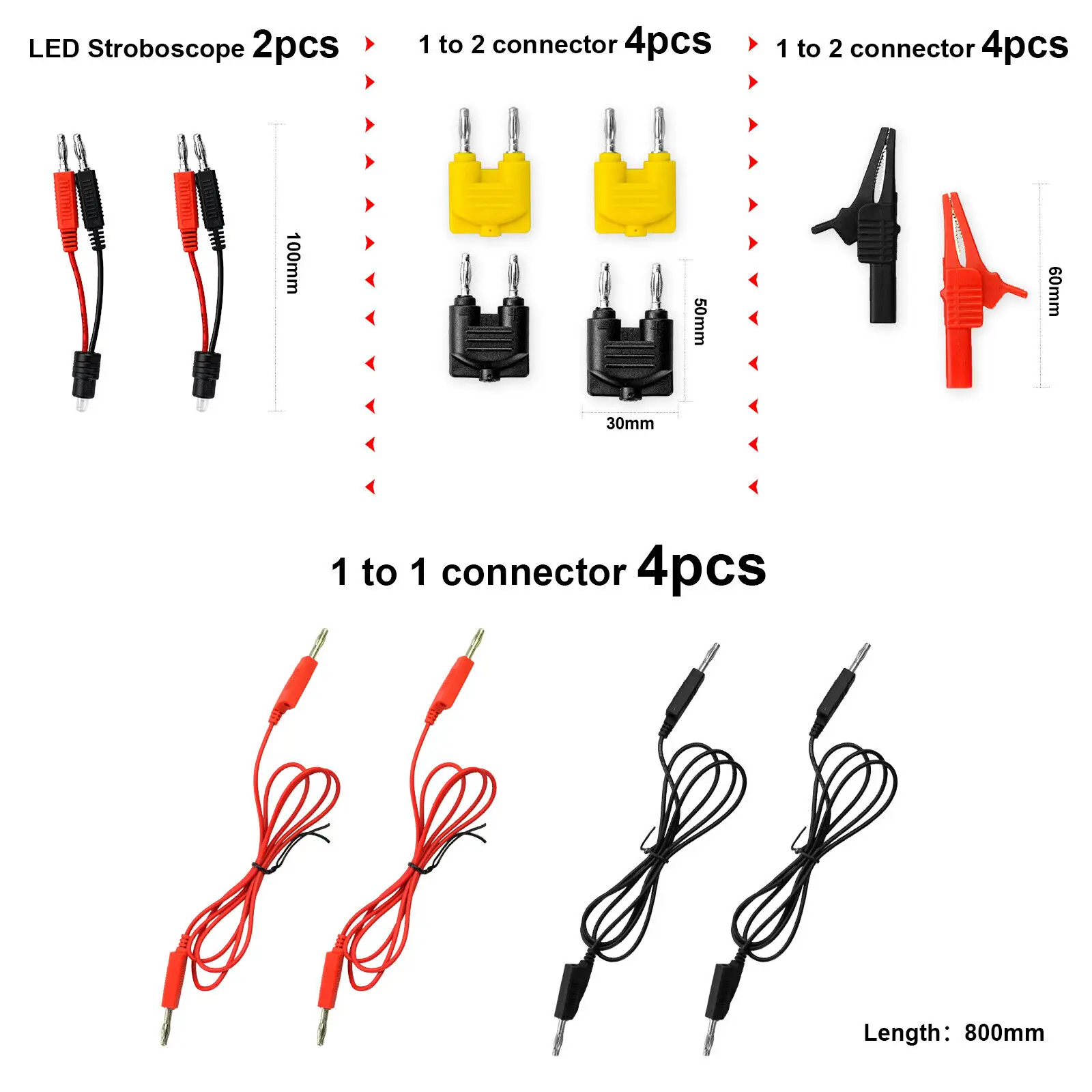 Digital Multimeter Test Lead Kit Measure Device Auto Electrical Diagnostic Tool