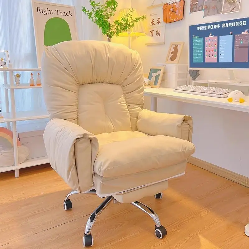 Spinning Gaming Office Chair Armrests Headrest Living Room Comfy Office Chair Swivel Study Chaise De Bureau Home Accessories