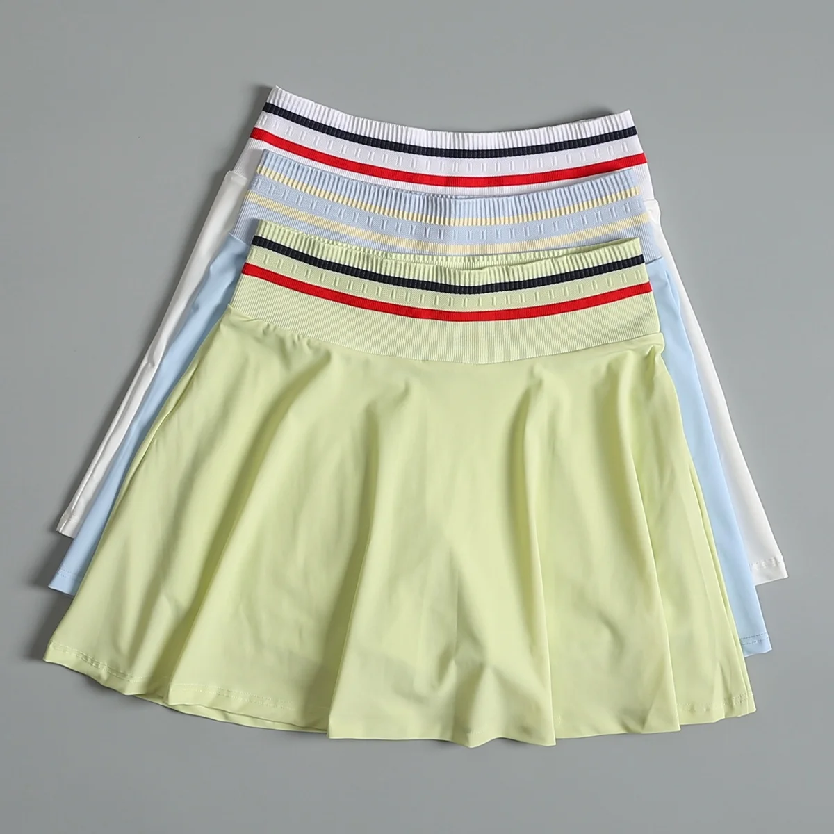 Women's Sporty Short Skirt Breathable Anti-Light Running Training Yoga Tennis Pants Skirt Slimming Summer A-Line Skirt