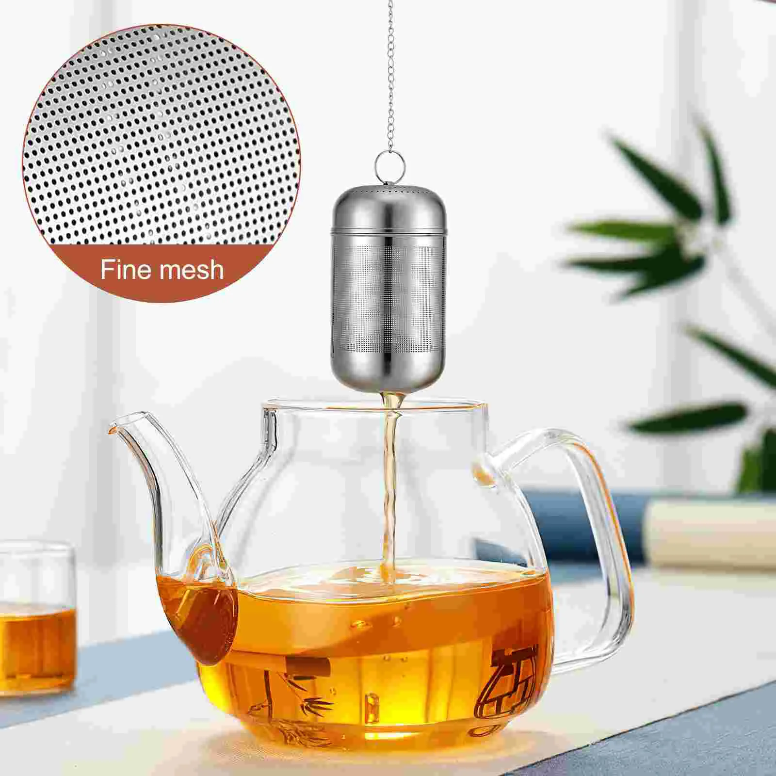 Stainless Steel Stew Cage Tea Ball Filter Strainer Loose Portable Infuser Diffusers Cup