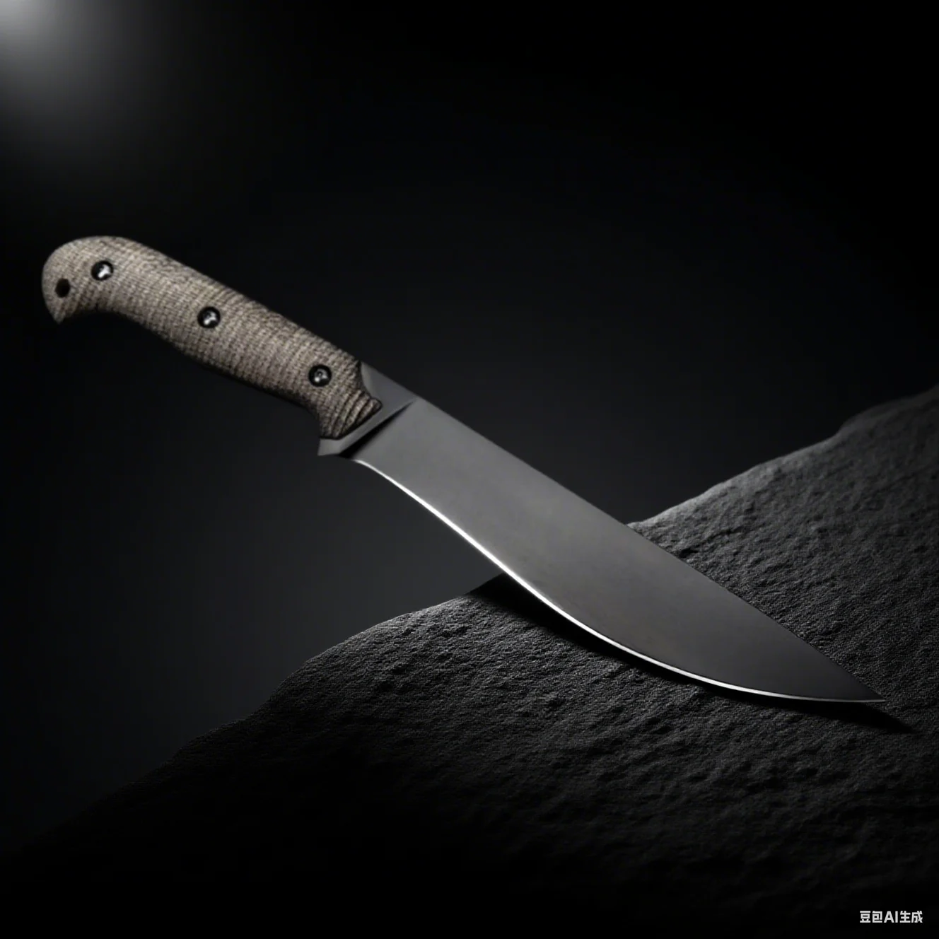 الصمت - سكين صغير مستقيم بمقبض من ألياف الكتان، سكين صيد للتخييم والبقاء على قيد الحياة، سكين فواكه حاد تكتيكي مغمد على شكل حرف K