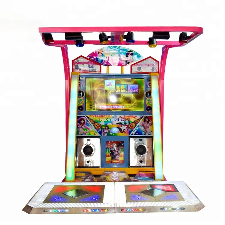 SQV shopping mall amusement Park Super music 2 players arcade vending dancing game machine for sale