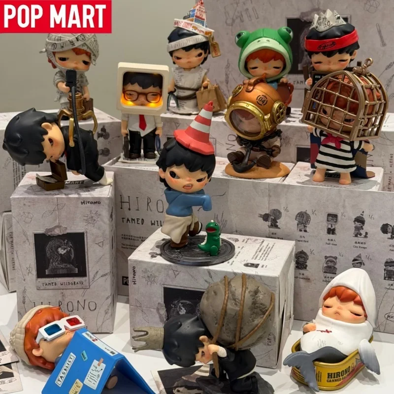 

New Hot Genuine Pop Mart Hirono Blind Box Tamed Wildgrass Series Action Figure Kawaii Doll Hirono Mystery Box Original Toys