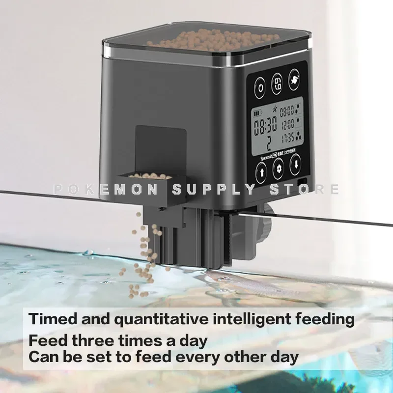 Aquarium Accessories Automatic Fish Feeder LED LCD Screen 120ml/320ml Large Capacity Smart Timing Turtle Fish Tank Auto Feeder