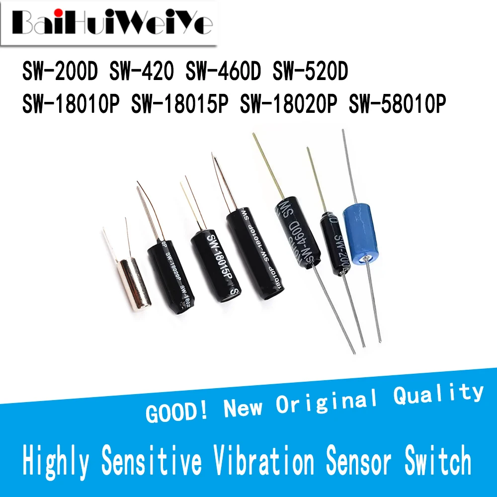 SW-200D SW-420 SW-460D SW-520D SW-18010P SW-18015P SW-18020P SW-58010P Normally Closed Highly Sensitive Vibration Sensor Switch