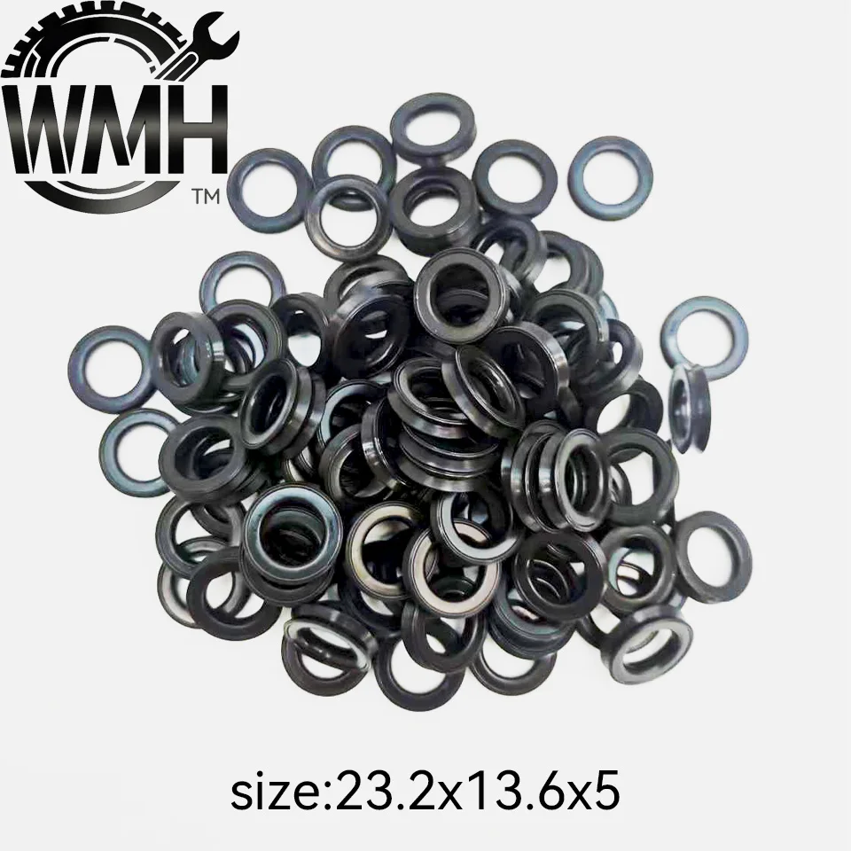100PCS 22014 Fuel Injector Seal 23.2x13.6x5 Car Engine Fuel Injector Nozzle Gasket O-Ring Replacement Parts