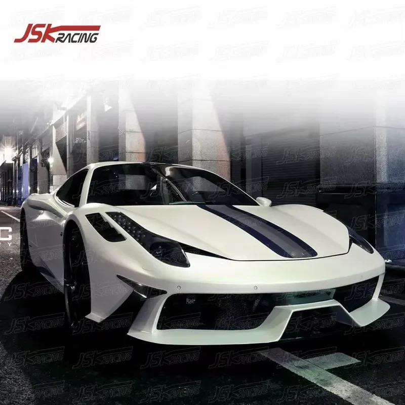 Half Carbon Fiber Front Bumper Body Kits for 2011-2013 Ferrar 458 Italia and Spider Upgrade to D Style