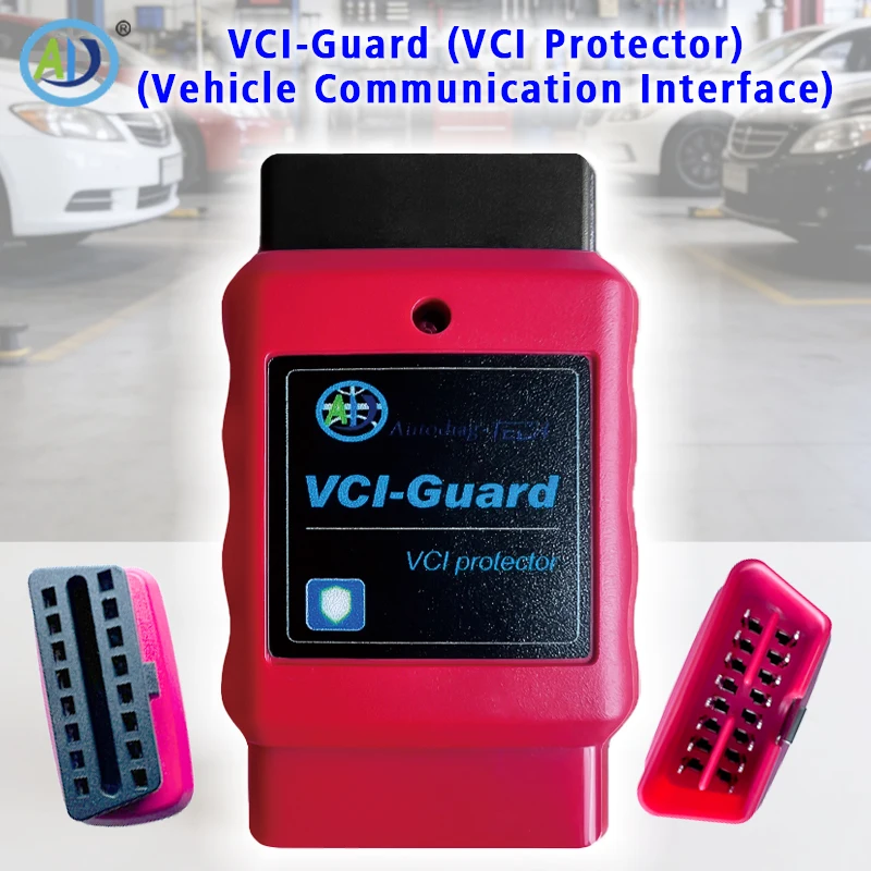 

Адаптер VCIGuard 16-контактный OBD2 для диагностического сканера: защита физического и электрического соединения с LED-индикатором
