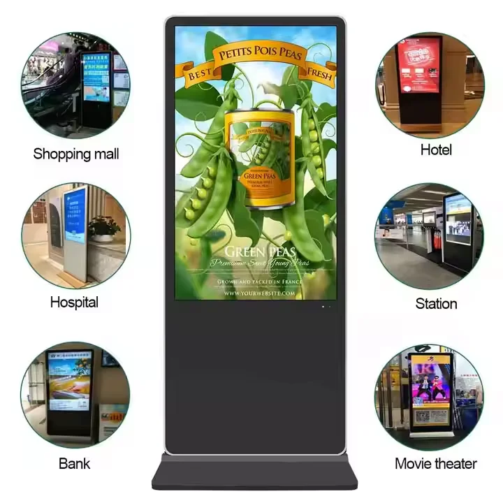 43-Inch Kiosk with Full HD Digital Media Player Touch Screen Advertising Machine Stand Display Digital Signage Displays