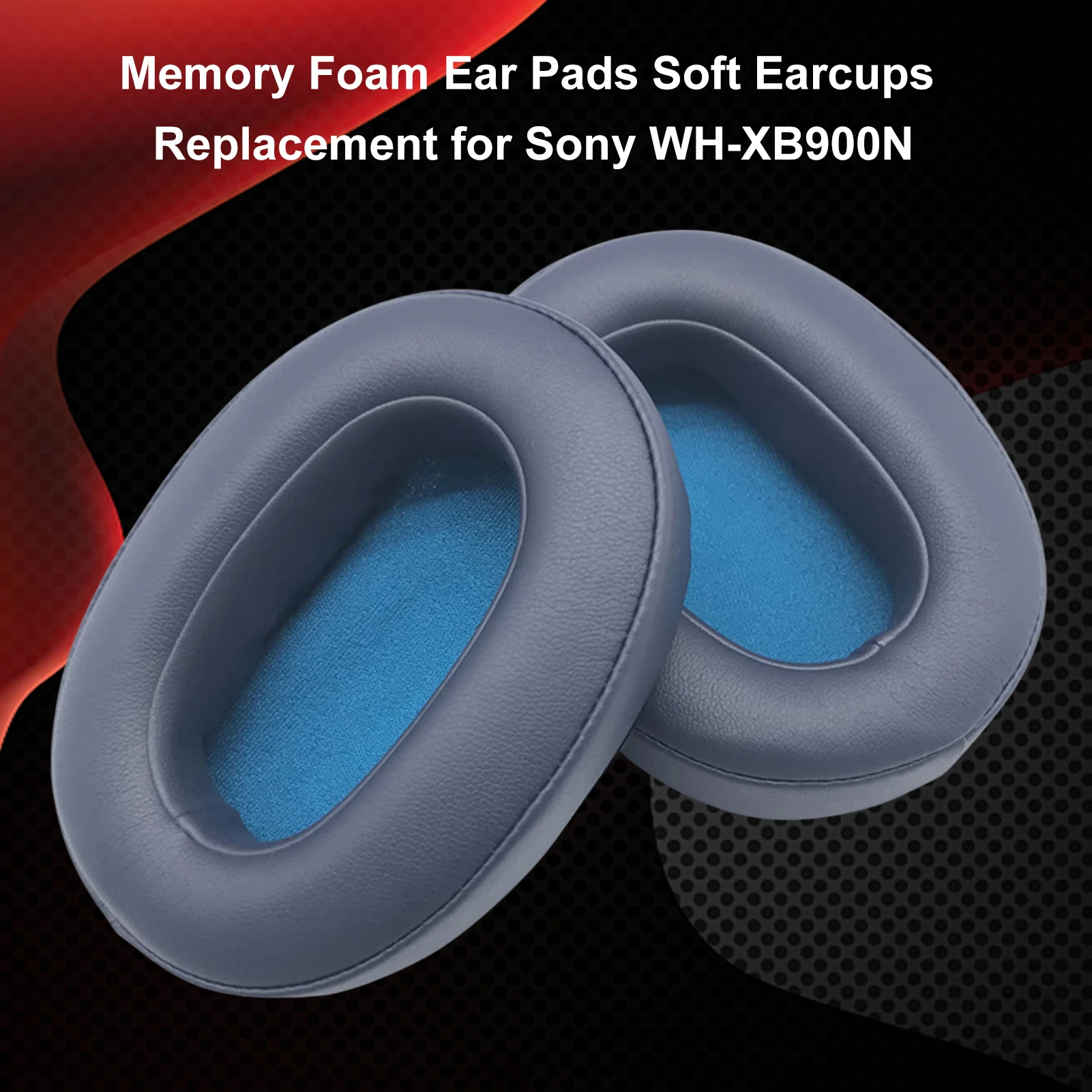 2 قطعة استبدال الجلود بطانة للأذن لسوني WH-XB900N سماعات غطاء رغوة الذاكرة الأذن وسائد عالية الجودة يارباد ل WH-XB900N