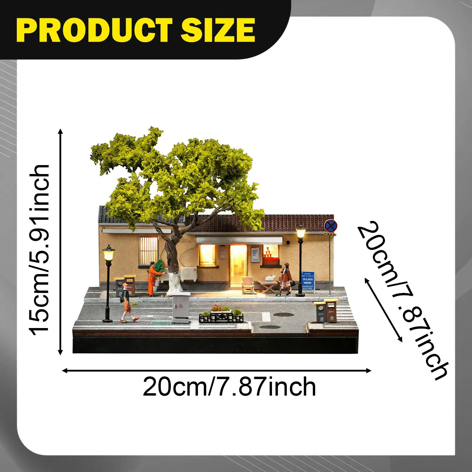 

Витрина для моделей автомобилей с подсветкой, органайзер для миниатюрных сцен, для моделей автомобилей масштаба 1:64, декор для дома