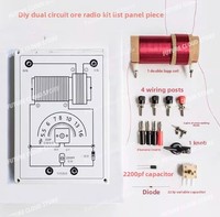 Crystal radio Crystal radio DIY kit Double circuit assembly kit