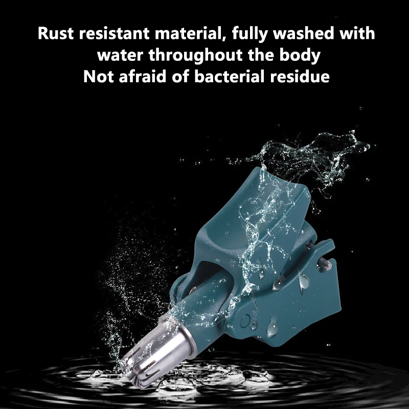 Nose Hair Trimmer Cleaner Stainless Steel Manual Mechanical Shaving Razor Washable Hair Removal Tools Nostril Cleaner Scrape