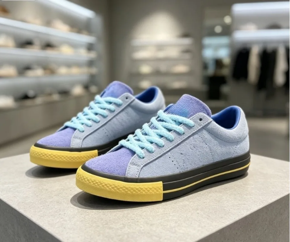 Suede low-top American street skateboarding shoes casual sneakers for men women with comfort durable sole.