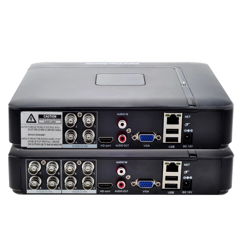 New 5 in 1 CCTV Mini DVR TVI CVI AHD CVBS IP Camera Digital Video Recorder 4CH 8CH AHD DVR NVR CCTV System Support 5MP/2MP