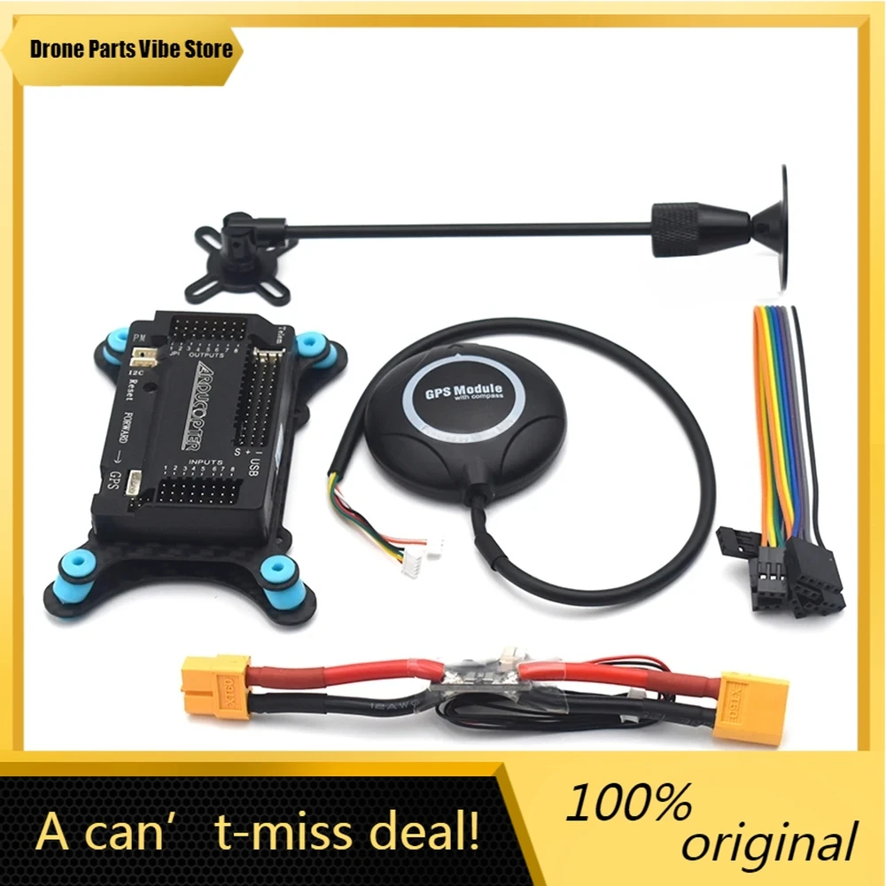 FyHot APM2.8 APM 2.8 Flugsteuerung Ardupilot +M8N GPS Eingebauter Kompass +GPS-Halterung+Stoßdämpfer für RC Quadcopter Multicopter