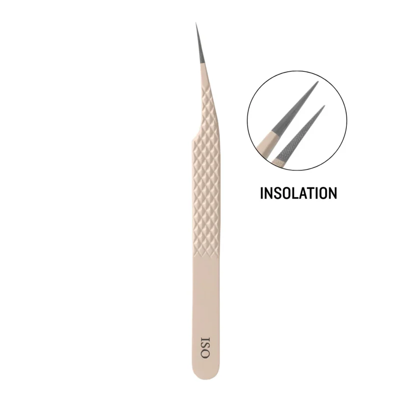 5 قطعة الألياف تلميح رمش تمديد الملقط عدة الفولاذ المقاوم للصدأ الحاجب الملقط حجم عزل pinzas تمديدات دي pestañas