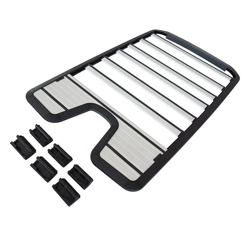 Aluminum Alloy Top Roof Rack Rail Luggage Boxes Folding Ladder Equipment Box Roof Basket for Defender 2020 2021