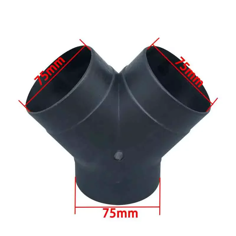 42mm/60mm/75mm Air Vent Ducting T Y L Piece Elbow Pipe Outlet Exhaust Joiner Connector For Diesel Parking Heater image 3