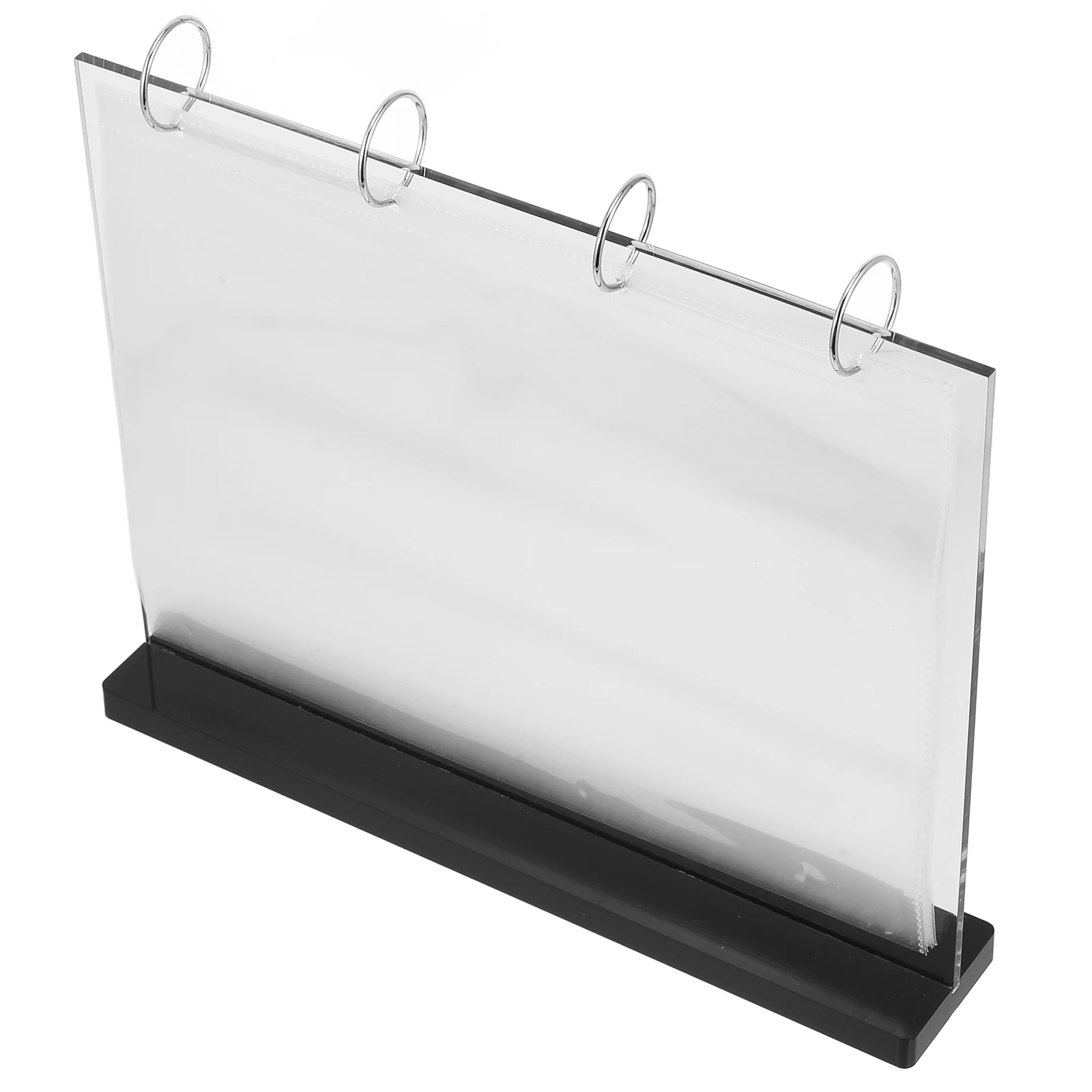 

Menu Display Stand Desktop Holder Craft for Table Plastic Paper Sign Holders Tables Frame Milk Tea Plate Displaying