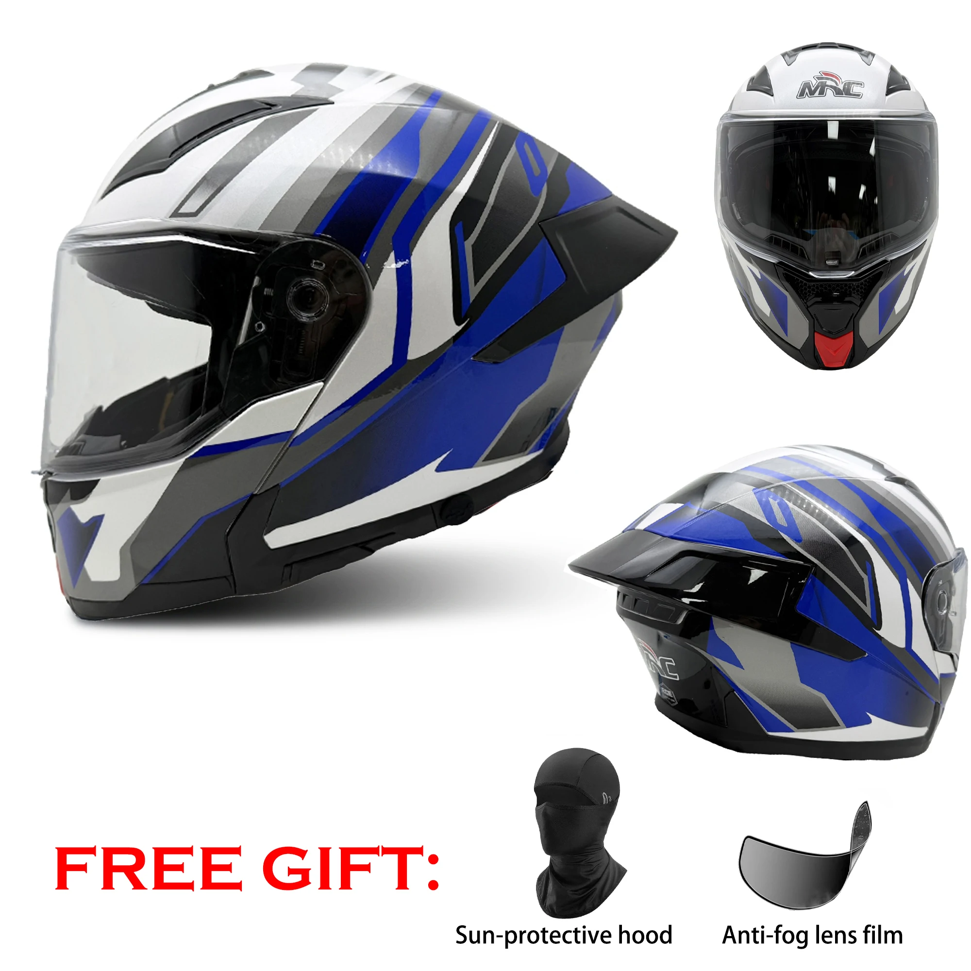 

MRC Unisex DOT ECE Certified Full Face Motorcycle Helmet Anti-Fog UV Protection Downhill Racing Motorbike Casco Capacete