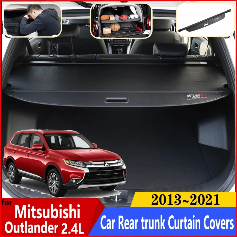 

Для Mitsubishi Outlander 2.4L электрическая задняя дверь 2013 ~ 2021 Автомобильный багажник багажная занавеска карго щит выдвижные автомобильные аксессуары