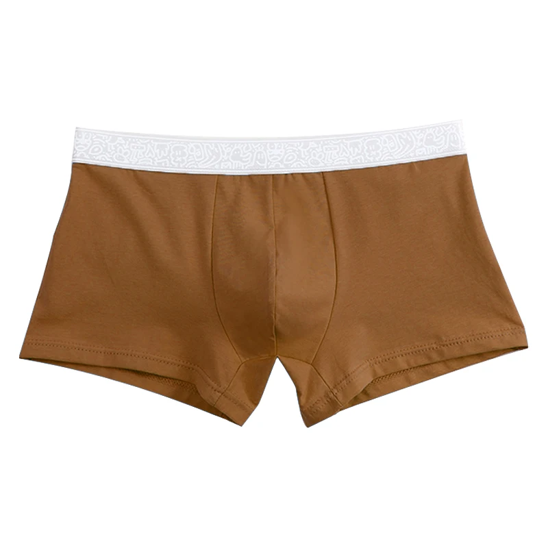Teenagers' Antibacterial Pure Cotton Underwear, Men's Boxer Shorts for the Developmental Period, Breathable Sports Shorts for Ju
