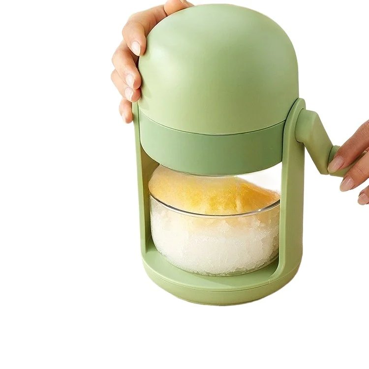 

Manual ice shaver Household small hail ice machine Mianmian smoothie machine Hand crusher Stall unplugged