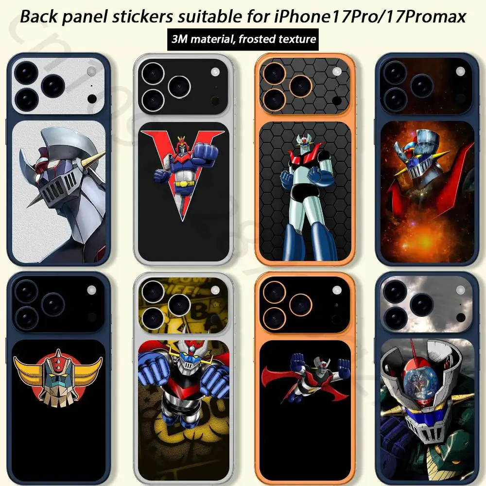 

M-Mazinger Z Robot TICKET Decal Skin Wrap for iPhone 17 Pro/Pro max Protective Film for Back, Frame, Camera