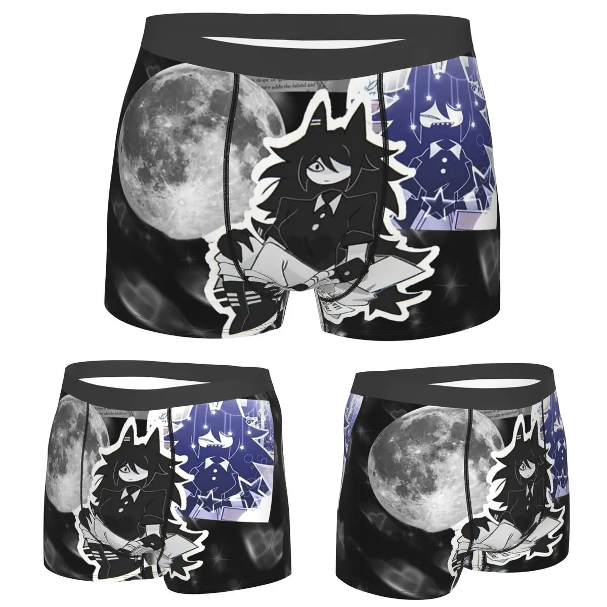 

Трусы-боксеры, шорты Miss Circle, игровые трусики, мужское вентилируемое нижнее белье для Homme, мужской подарок бойфренду