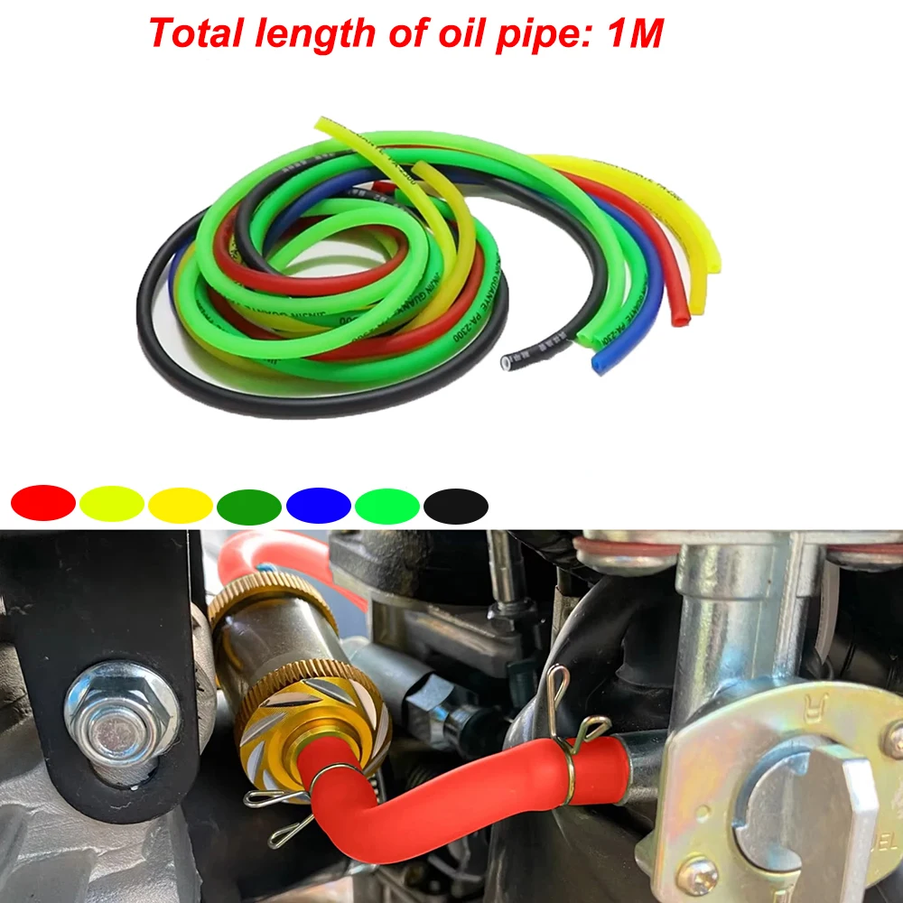 

1000MM Universal Motorcycle Hose Petrol Fuel Line Hose Gas Oil Pipe Tube For Scooter Mini Moto Dirt Bike ATV Quad Minimotor