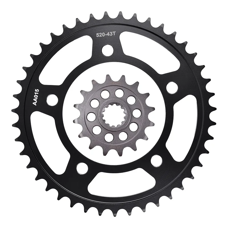 

Motorcycle Front Rear Sprockets 20CrMnTi For HONDA NC 750 NC750 XA-M,N,p ABS 2021 2022 2023 2024 43T/16T Tooth 520