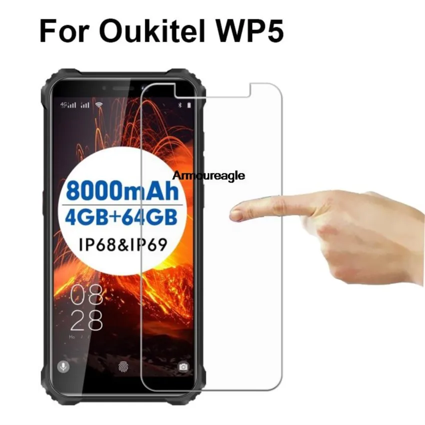 9h protective glass film explosion-proof glass guard on for oukitelwp5 pro tempered glass oukite wp5 pro 5.5 screen protector