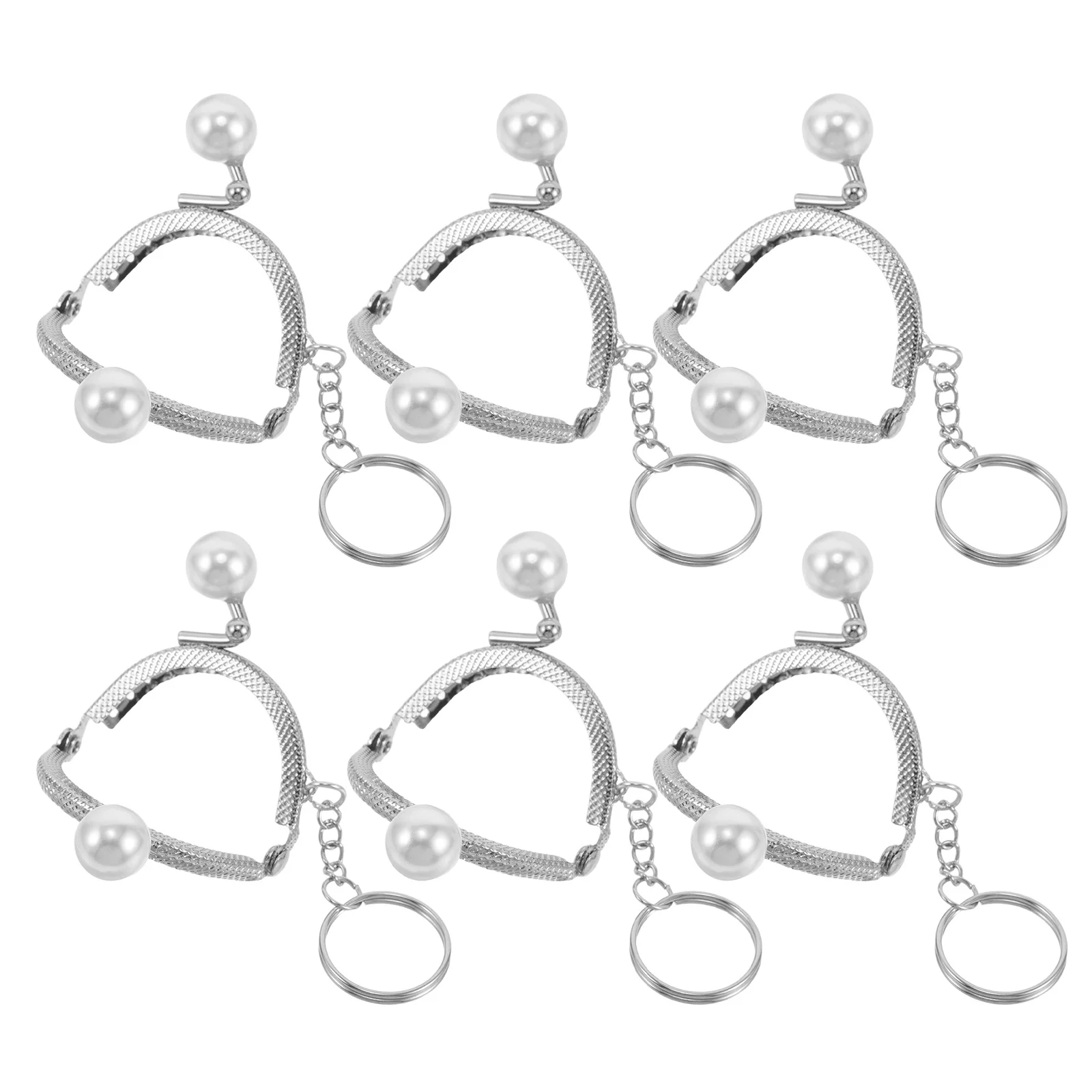 

6 шт., аксессуары с жемчужной застежкой для сумки, винтажная металлическая рамка для кошелька, декоративная рамка-клатч для изготовления сумок, застежка с замком для поцелуя