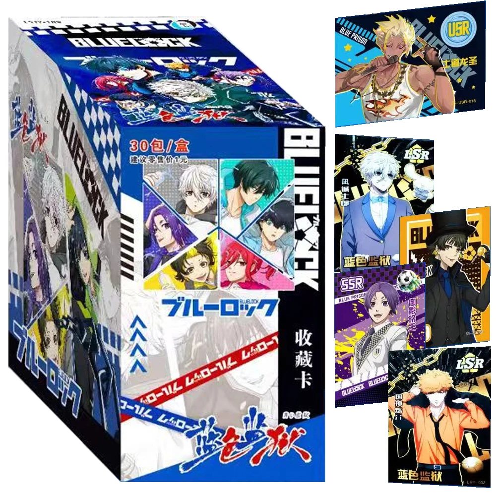 Oryginalna karta BLUE LOCK dla dzieci Mikage Reo Shidou Ryuusei Hot Blooded Nervous Anime Limited Game Collection Card Table Gifts