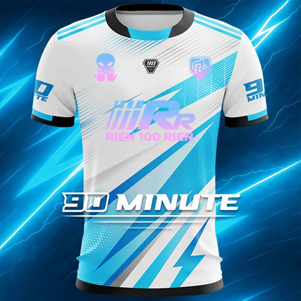 Sommer Neu 90 Minute MM8 Rrien 100 Rien Series Jersey Hip-Hop Sänger Jul Fan Sport T-Shirt Kinder/Erwachsene Y2k Mode Lässiges Oberteil
