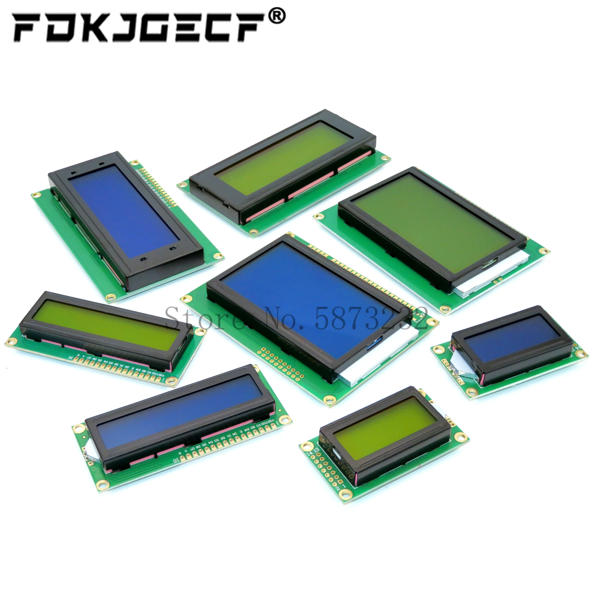 LCD1602/1604/2004 module yellow green/blue screen 16x2 16x4 20x4 Character LCD Display Module 0802 1602 1604 2004 5V for arduino